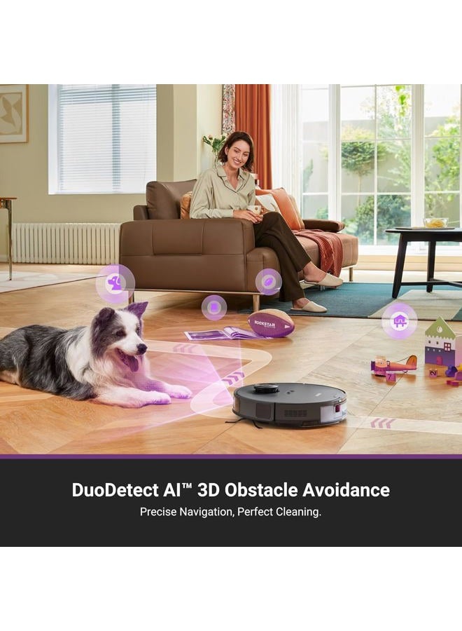 Eureka E20 Plus Robot Vacuum and Mop Combo, Robot Vacuum Cleaner with Bagless Self Emptying Station, 45-Day Capacity 8000Pa Suction and Anti Hair-Tangling Brush App Control LiDAR Navigation - Image 4