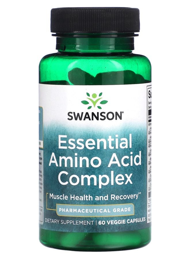 SWANSON مجمع الأحماض الأمينية الأساسية 60 كبسولة نباتية