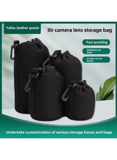 Generic Supply SLR Camera Lens Bag Storage Bag Diving Material Lens Bag Lens Cover Waterproof Waist Bag-Color:XL(12.*25CM)  - Image 2