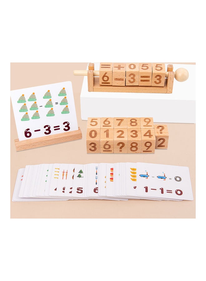 NIBEMINENT 50-Piece Wooden Number Blocks - Image 2