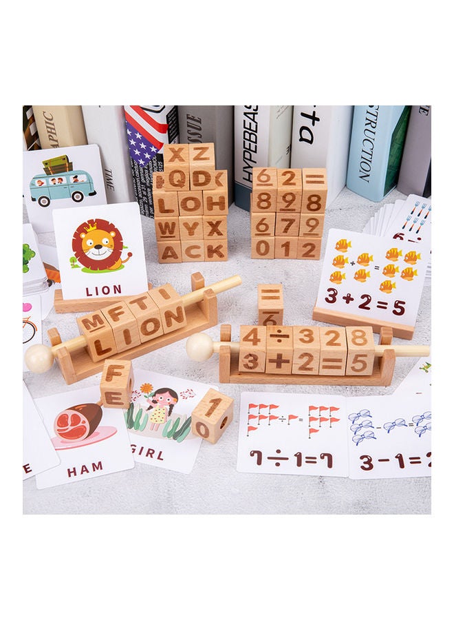 NIBEMINENT 50-Piece Wooden Number Blocks - Image 4