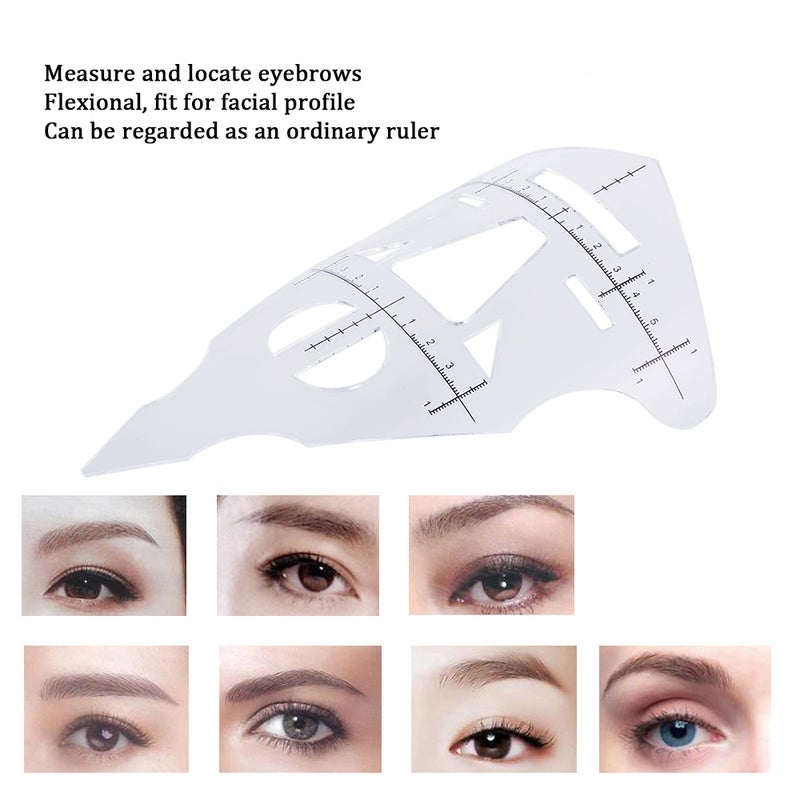 Eyebrow Ruler Tattoo Eyebrow Guide Ruler Permanent Eyebrow Lip Makeup Shaper Microblading Eyebrow Measurement Tools - Image 3