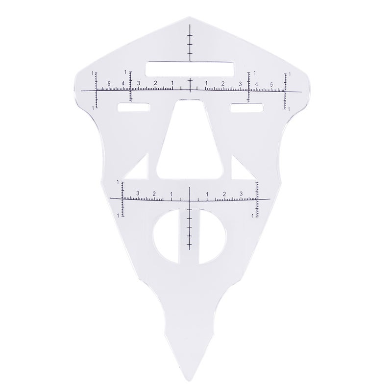 Eyebrow Ruler Tattoo Eyebrow Guide Ruler Permanent Eyebrow Lip Makeup Shaper Microblading Eyebrow Measurement Tools - Image 1