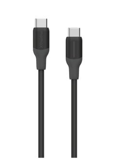 Momax Momax Flow 60W USB-C to USB-C 1.2m Silicone Cable, Fast Charging and Data Transfer, Black  - Image 2