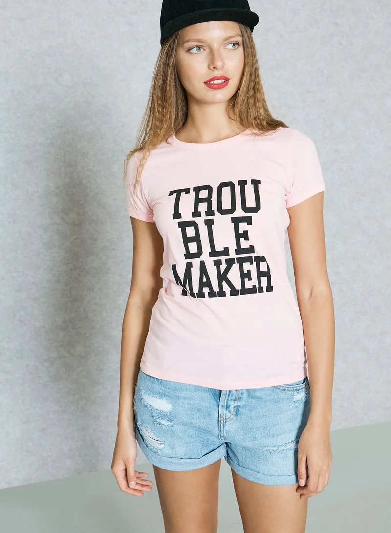 FOREVER 21 Slogan T-Shirt