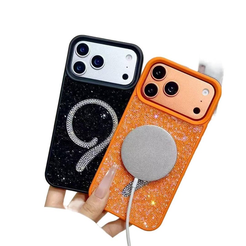 MagSafe Case, Shockproof Cover for iPhone 15 / 15 Plus / 15 Pro / 15 Pro Max, Orange, Drop Protection, Strong Magnetic - Layan Lure - Image 1
