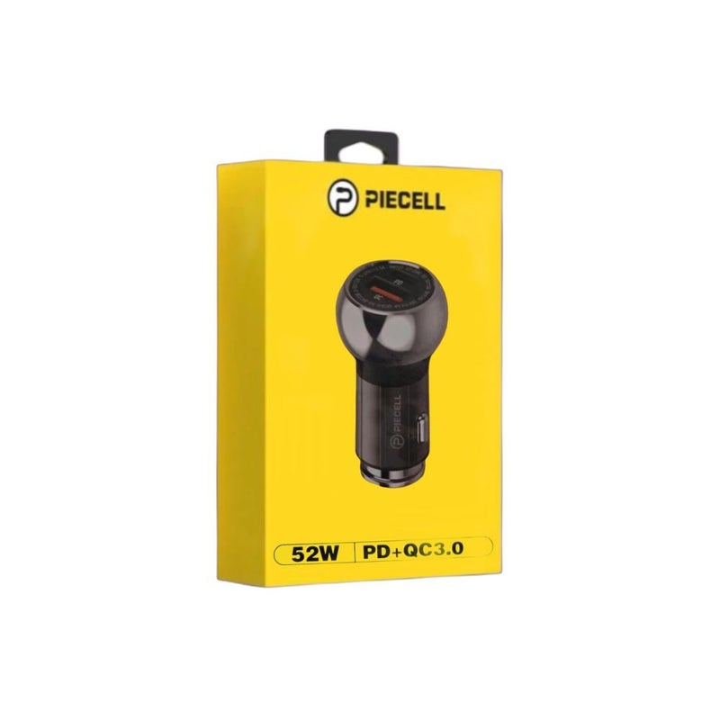PIECELL 2-Port PD & USB Car Charger 52W