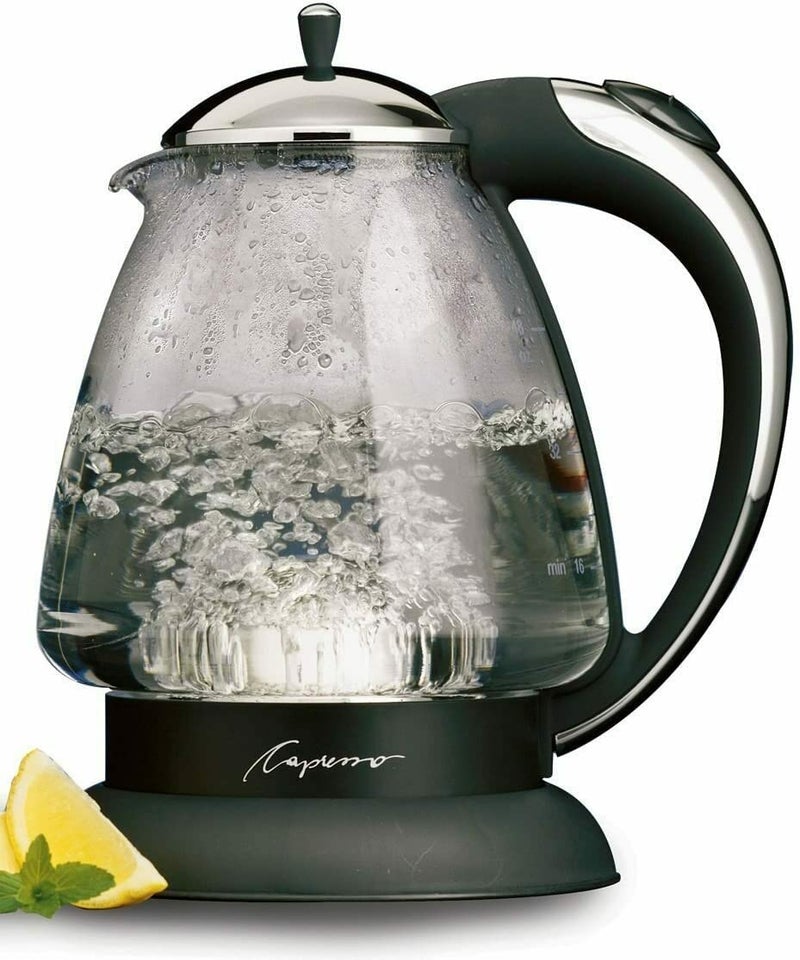 Capresso 259 Water Kettle, 10" x 8.25" x 6.25", Polished Chrome - Image 2