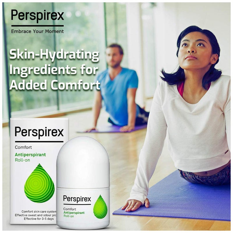 Perspirex Comfort Antiperspirant for Men and Women â€“ Roll On Deodorant for Protection Against Sweat and Odour (2-Pack) - Image 2