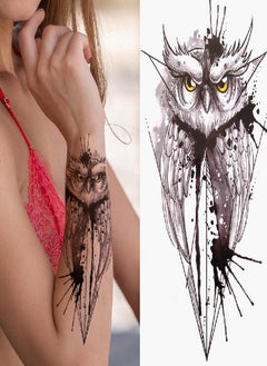 Tiger Black Tribal Totem Temporary Tattoo For Men Women Kids Fake Wolf Panda Lion Death Skull Tattoo Sticker Geometric Arm Tatos