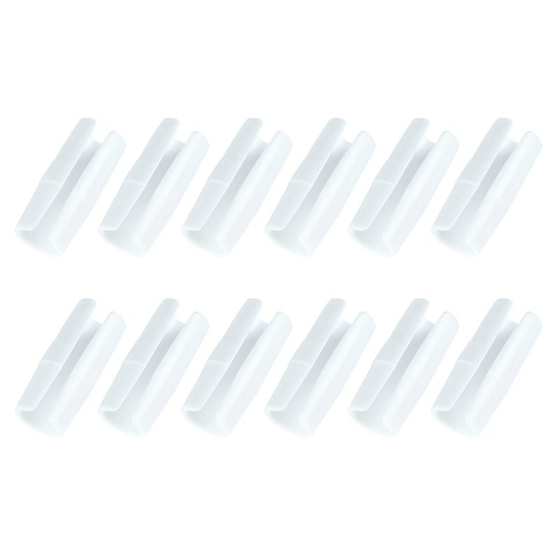 12pcs Bed Sheet Short Grippers Anti-running Keep Sheet Fasteners Anti-slip Clamps Bed Covers Prevent Shift Clips (White) - Image 1