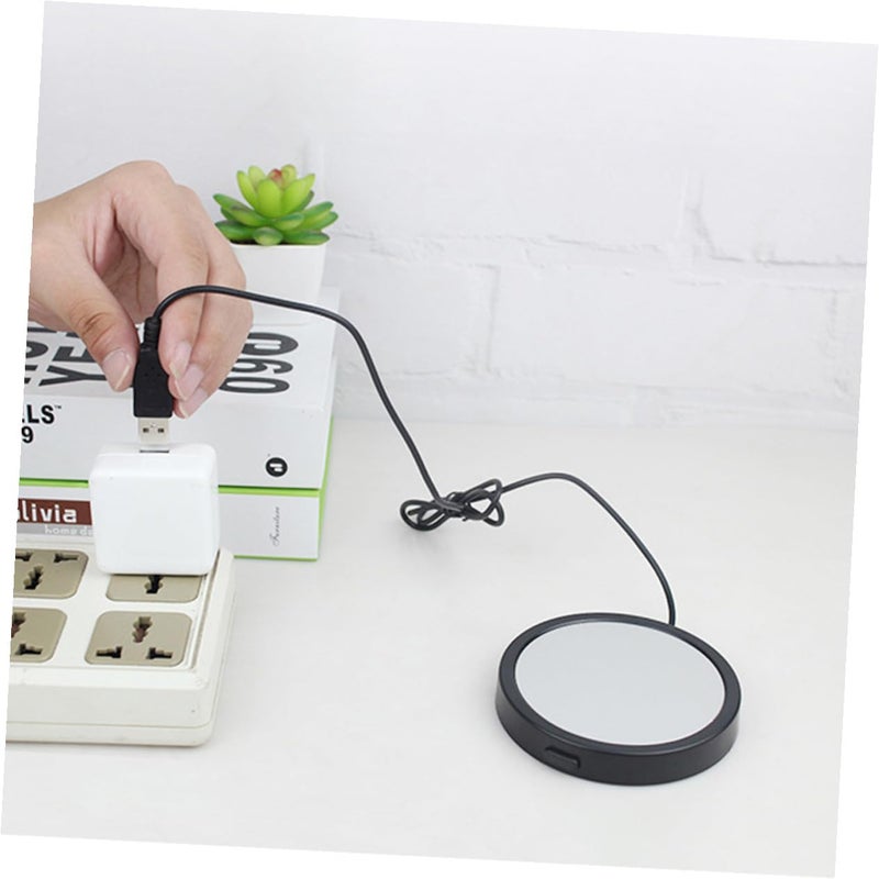 USB Electric Mug Warmer Pad Stable Temperature Control Heating Coaster Random Color - Image 4