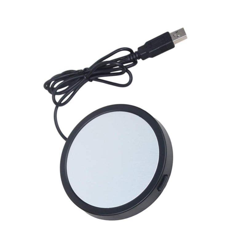 USB Electric Mug Warmer Pad Stable Temperature Control Heating Coaster Random Color - Image 2