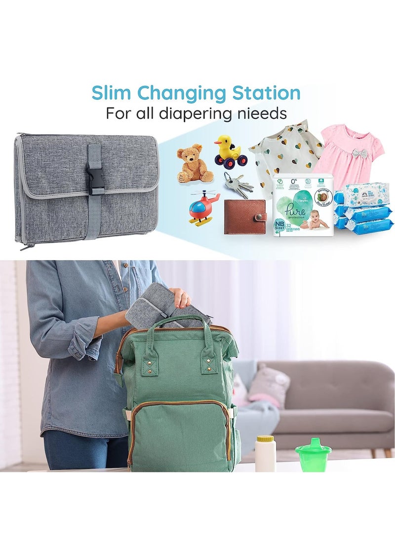 Baby diaper changer, portable waterproof diaper changer, reusable and washable travel diaper changer, diaper change kit with pocket - Image 5