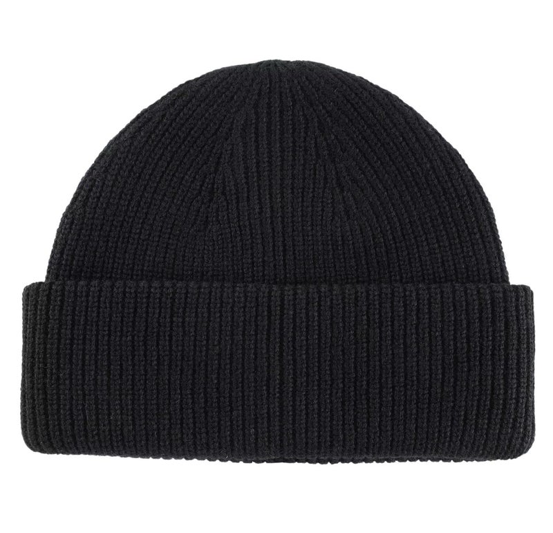 Connectyle Short Fisherman Beanie for Men Women Warm Acrylic Knit Winter Hats Cuffed Trawler Beanies Black - Image 2