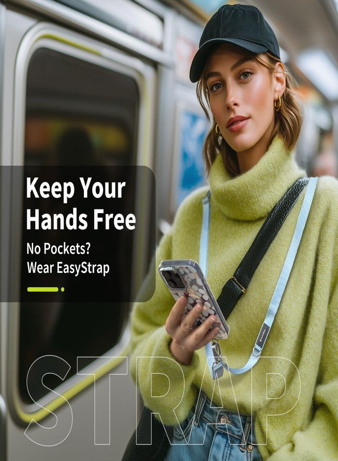 سويتش إيزي حزام هاتف SWITCHEASY قابل للتعديل بطول 20 مم ومتوافق مع معظم الهواتف، مضاد للسرقة والسقوط، بدون استخدام اليدين لحمل الهاتف عبر الجسم مع حزام وبطاقة وعلامة تبويب - EasyStrap (أزرق مخضر) - Image 4