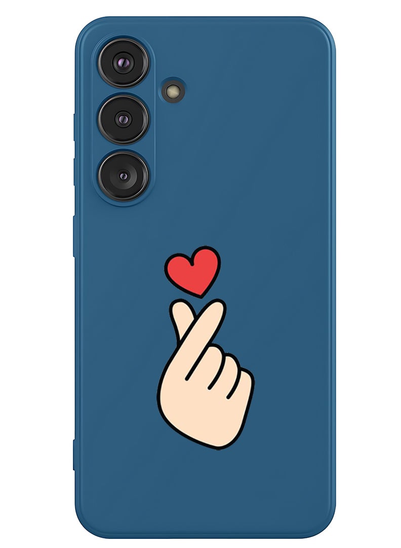 Theodor Protective Slim Fit Case Liquid Silicone Cover with Full Body Protection Anti-Scratch Shockproof Case For Samsung Galaxy S25 (Blue) - Snap Love - Image 1