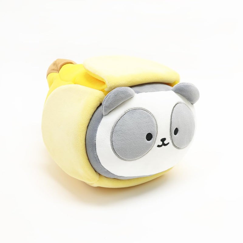 Anirollz Stuffed Animal Plush Toy - Official Roll Blanket Outfitz Doll |Soft  Squishy  Warm  Cute  Comfort  Safe| Banana Pillow with Panda Bear - Birthday Decorations Gift 12"" Pandaroll - Image 1