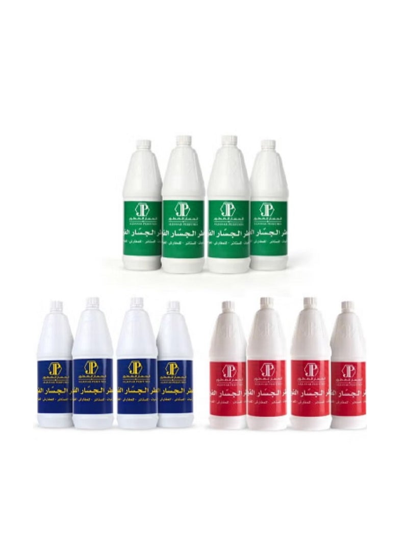 ALJASSAR PERFUMES - Al-Jassar Al-Fawah freshener for floors, curtains, bedspreads and diffusers, navy blue 1 liter - Image 1