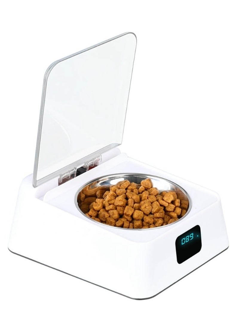 Automatic Cat Feeder with Infrared Sensor – Auto-Opening Lid, Removable Stainless Steel Bowl, Rechargeable, 10-Hour Battery Life - Image 1