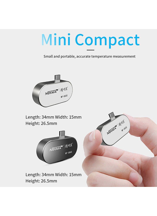 NOYAFA - NOYAFA NF-583S USB C IR Infrared Thermal Imager Mini Thermal Imaging Camera for Smartphone with 160*120 IR Resolution 35°FOV－15℃~600℃ 25Hz Thermographic Camera - Image 1