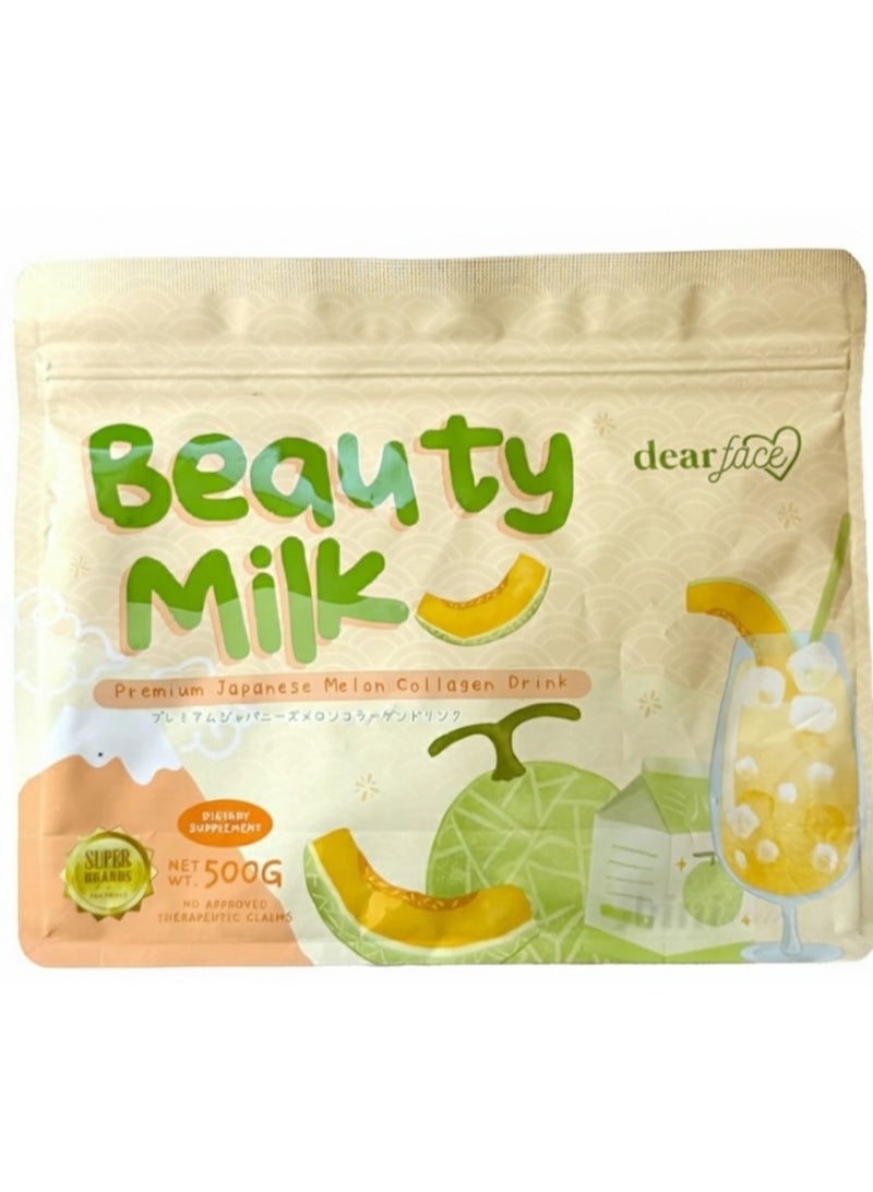 Dear Face Beauty Milk Melon Collagen Drink (500g) - Image 1