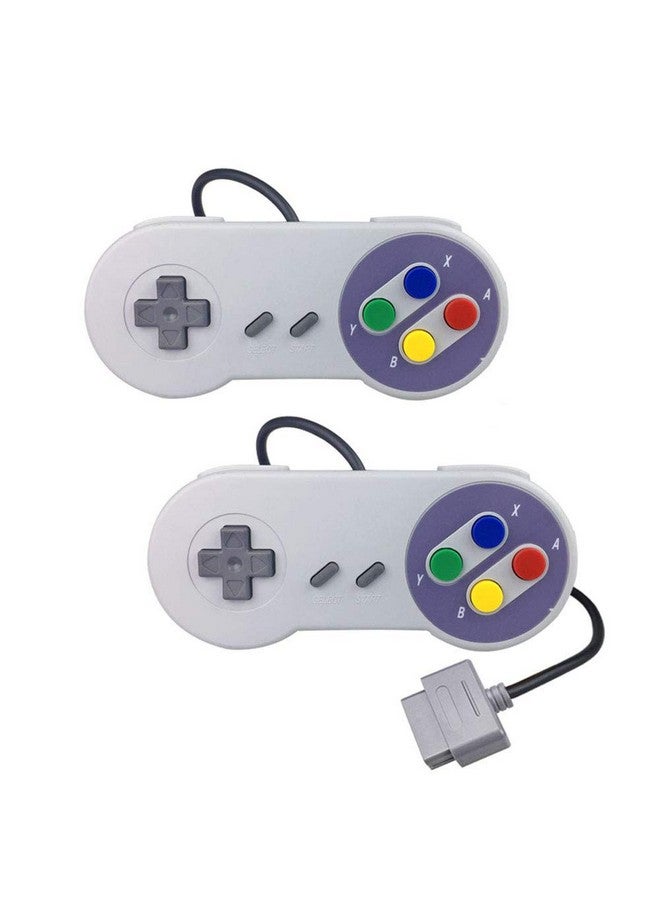 Kinyanco 2 Pack Replacement Snes Controller Super Controllers, Game Controller Gamepad For Snes Original Super Entertainment System - Image 1