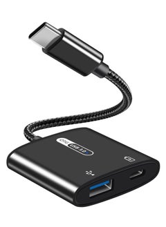Y&D USB C OTG Adapter with Power 2 in 1 to 60W PD Charging Compatible iPad Pro Galaxy S23 S21 S20 Note10 Tab S8 S9 Pixel 7  - Image 1