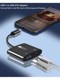 Y&D USB C OTG Adapter with Power 2 in 1 to 60W PD Charging Compatible iPad Pro Galaxy S23 S21 S20 Note10 Tab S8 S9 Pixel 7  - Image 4