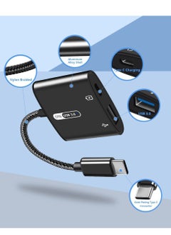 Y&D USB C OTG Adapter with Power 2 in 1 to 60W PD Charging Compatible iPad Pro Galaxy S23 S21 S20 Note10 Tab S8 S9 Pixel 7  - Image 2