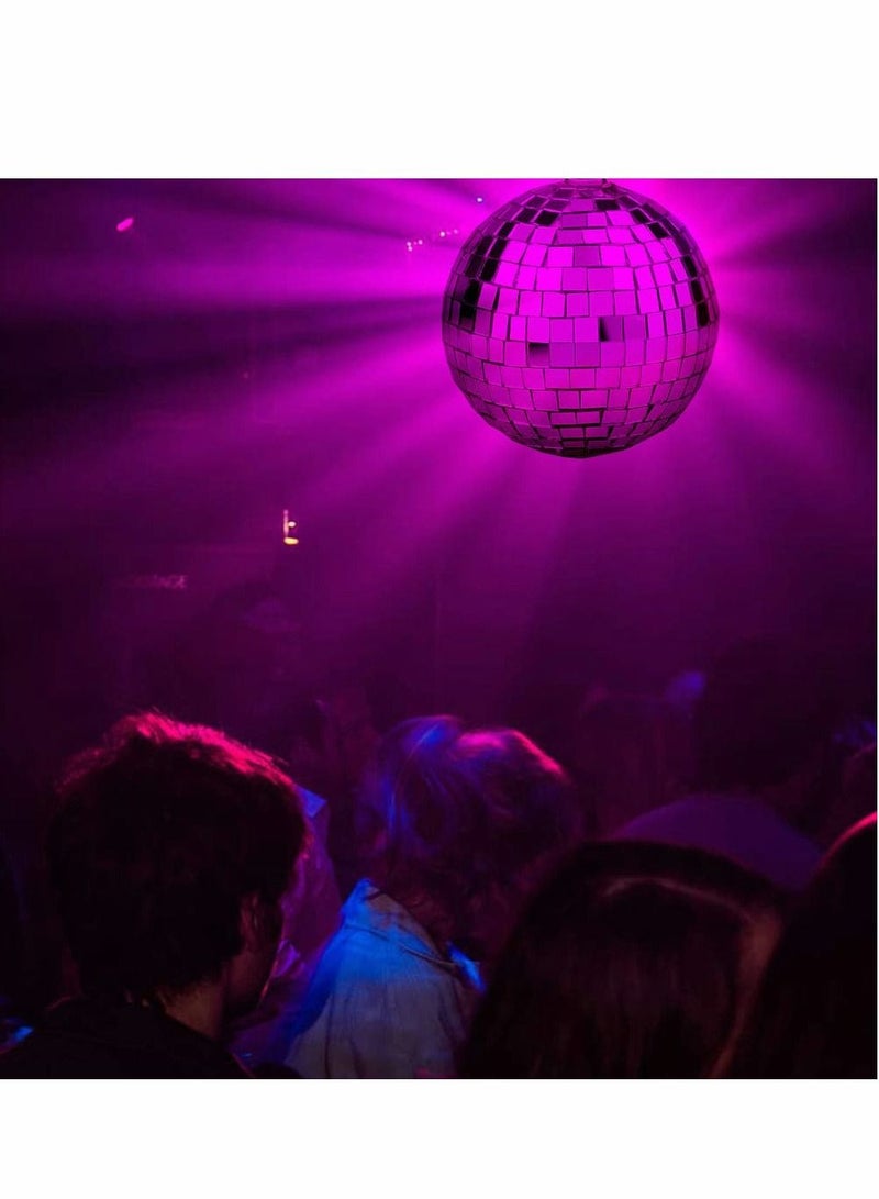 واي آند دي Disco Mirror Balls Silver Hanging Ball for 50s 60s 70s DJ Light Effect Party Home Decoration Stage Props School Festivals Favors and Supplies 4 Inch, 4inch, Silver, 2 Pcs - Image 2