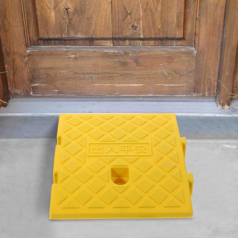 Plastic Curb Ramp 25x27x7cm Portable Speed Ramp for Driveway Sidewalk Wheelchair Loading - Image 5