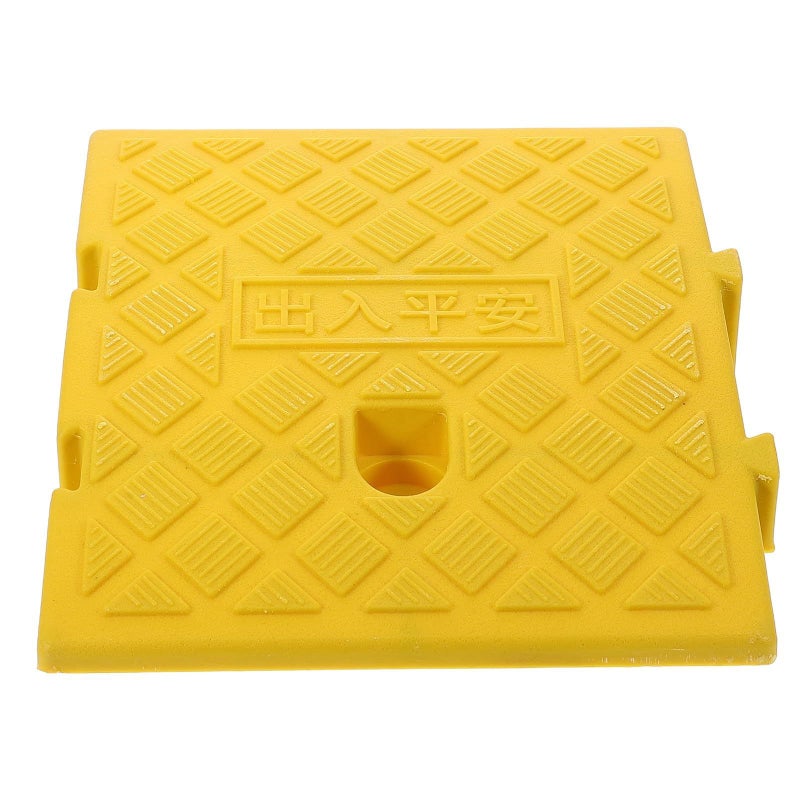Plastic Curb Ramp 25x27x7cm Portable Speed Ramp for Driveway Sidewalk Wheelchair Loading - Image 2