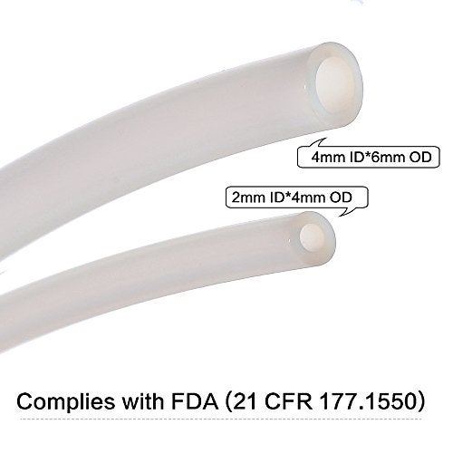 ALLEN TECH PTFE Teflon tubing 10ft- 2mm ID X 4mm OD for 1.75 Filament Bowden 3D Printer -Allen Tech PTFE Teflon Tube - Image 4