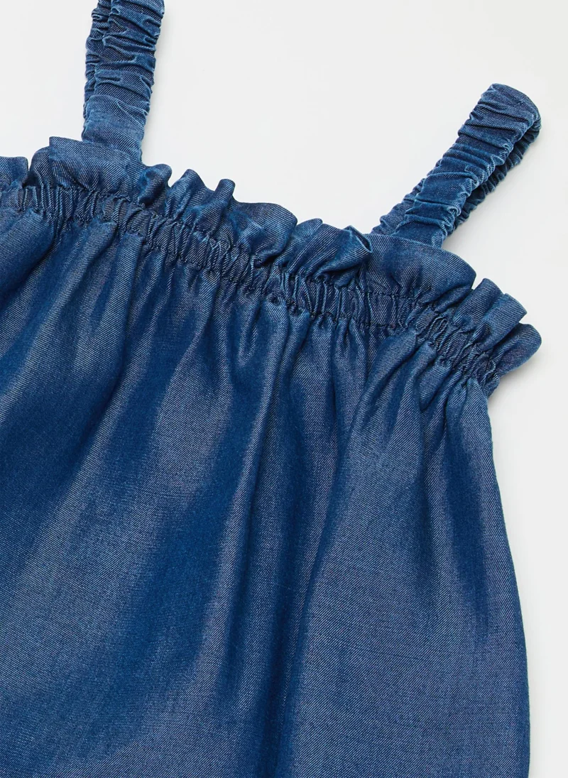 Ovs Tank Top With Frill Elastic Straps