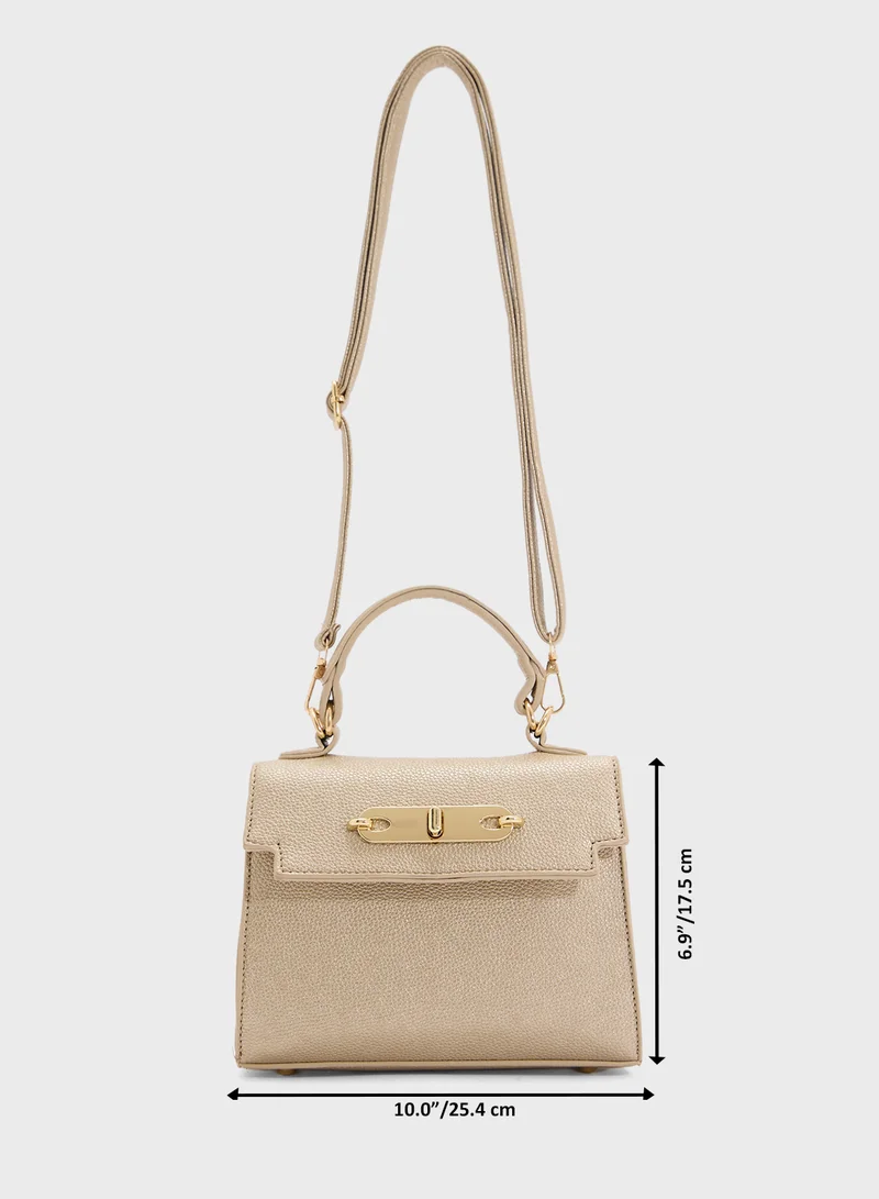 ايلا Womens Satchel With Buckle
