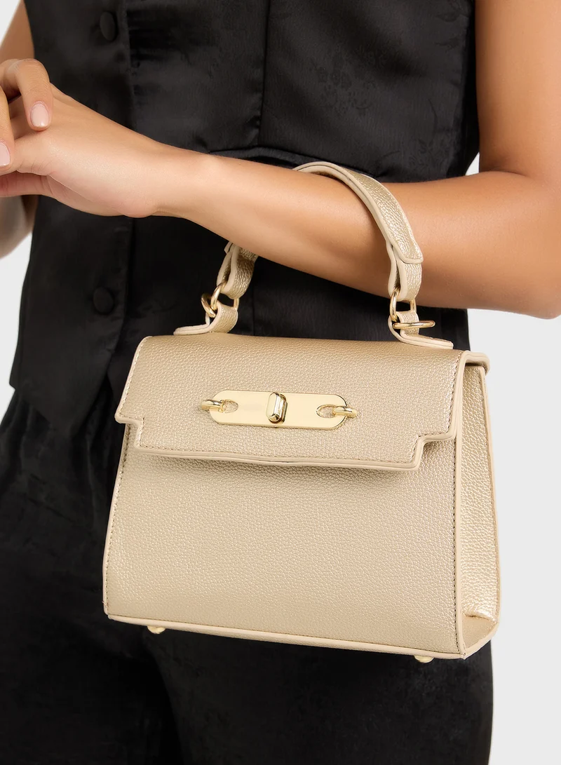 ايلا Womens Satchel With Buckle