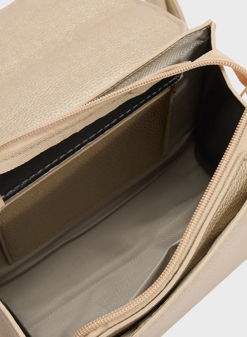 ايلا Womens Satchel With Buckle