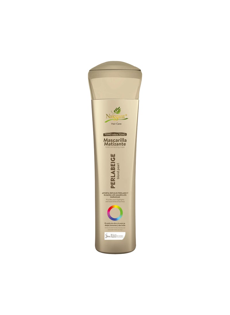 Naissant naissant Perla Beige Hair Purple Toning Mask | Eliminates Brassiness | Neutralizes Yellow & Orange Tones | Paraben, Ammonia & Sulfate Free | Pro-Vitamin B5, Olive Oil & Honey (Perla Beige) 10.1 Fl Oz 