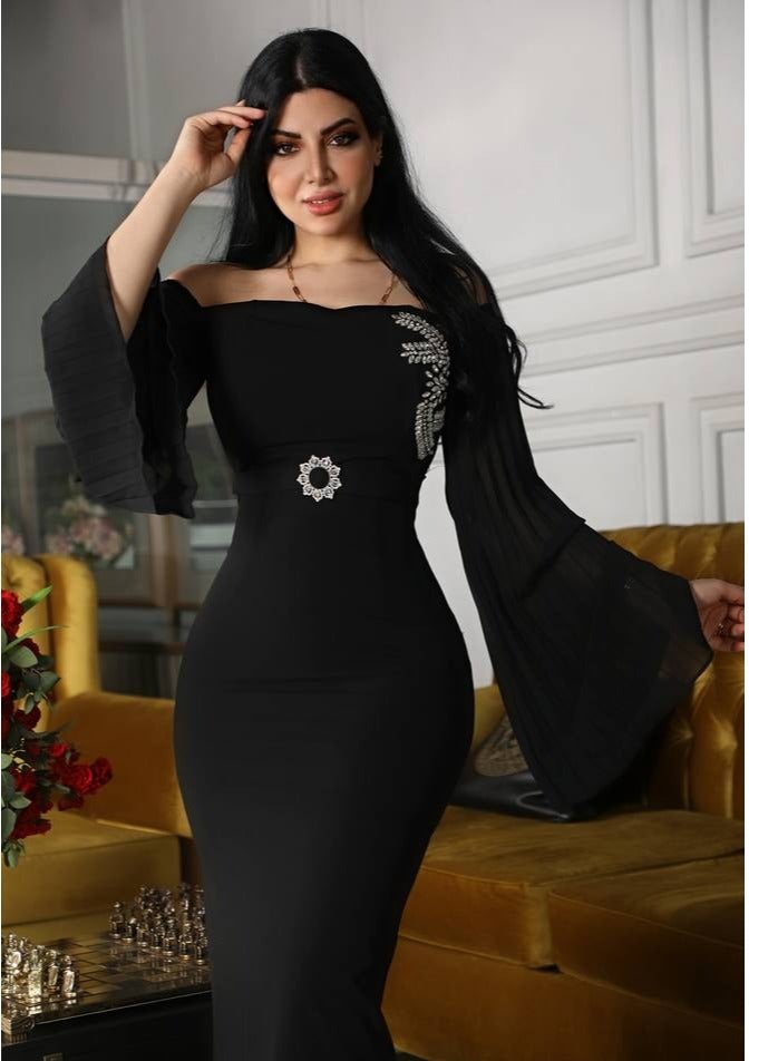 فستان ناعم ميد من تريجر ايلاد - Image 4