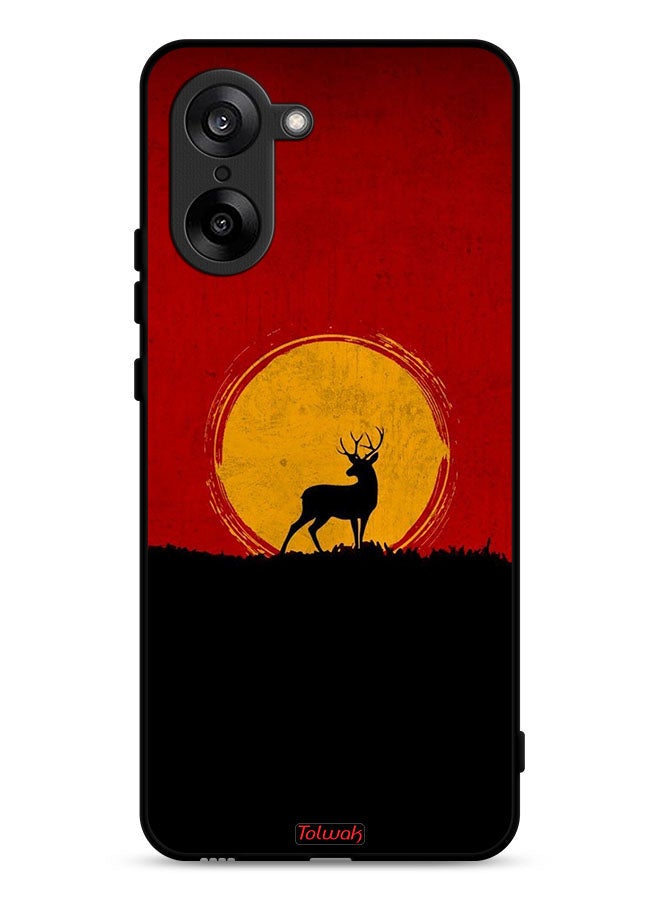 Tolwak OnePlus Nord CE5 Protective Case Cover Deer And Moon Artwork - Image 1