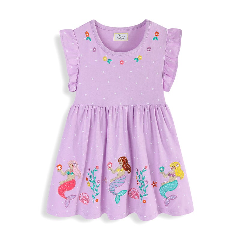 Girls Short Sleeve Princess Dress 2026 Summer - Image 2