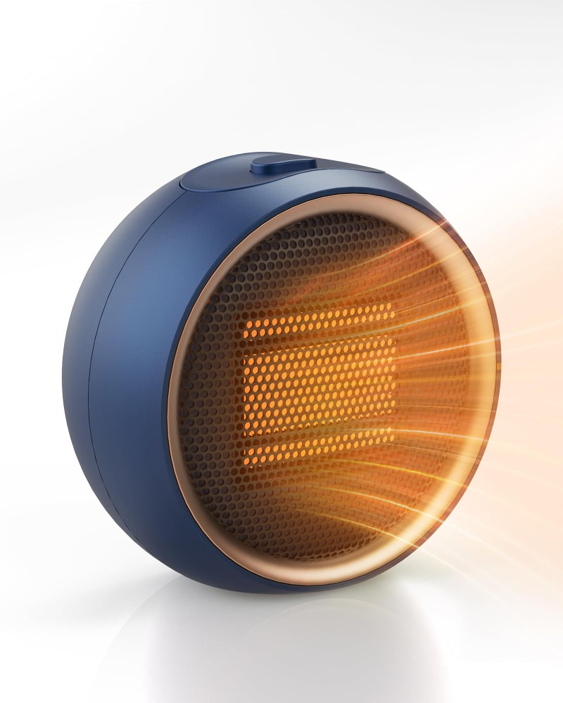 TUNISE Space Heater for Indoor Use, Portable Electric Heater with 2S Fast Heating & PTC Ceramic, Tip-Over/Overheat Protection, Ultra Quiet Mini Desk Heater for Bedroom, Bathroom, Home Office - Image 1