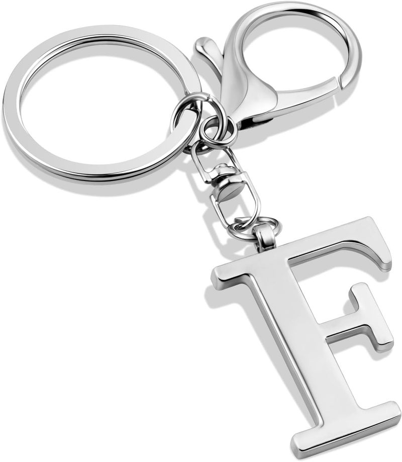 LAXPICOL Gold Letter A-Z Keychain for Women Men Purse Handbags Metal Alphabet Initial Letter Key Ring Keychain - Image 1