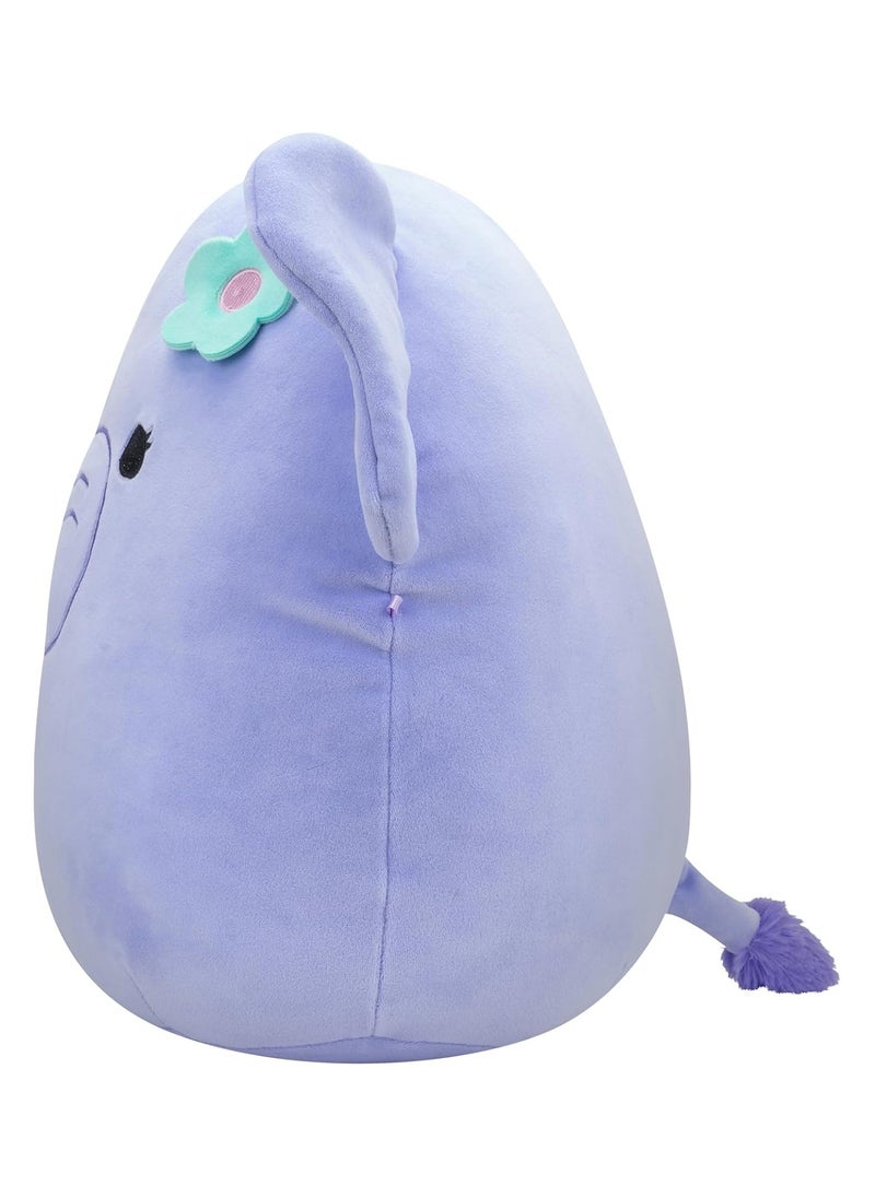 Squishmallows Squishmallows 7.5-Inch Anjali the Purple Elephant Soft Plush Toy for Kids, Washable Stuffed Animal, Gift for Girls & Boys, Official Kellytoy  - Image 4