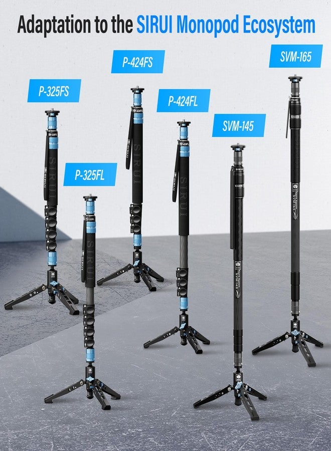 SIRUI SVM-E Carbon Fiber Extension Rod for P-Series and SVM-Series Camera Monopod, 12.6” 0ne-Section Quick Release Extension Tube - Image 5