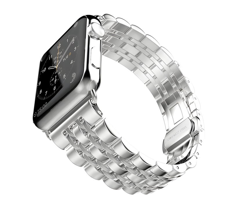 NEXT STORE Premium Stainless Steel Strap Compatible with Apple Watch Series 1–10 Ultra/Ultra 2 (42mm–49mm) – Stylish Metal Watch Band - Image 1