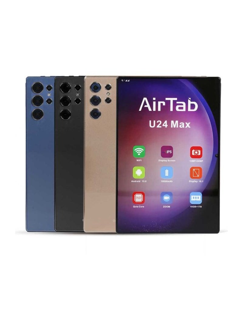 AirTab 10.1 -Inch Smart Tablet U24 MAX Android 13 Tablet With 1TB Storage and 16GB RAM Quad Core Wi-Fi LTE Dual Sim with Touch Pen and Keyboard - BLACK  - Image 5