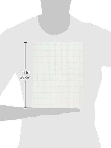 School Smart ورق رسم بياني مزدوج الجوانب School Smart-85280 مع مسطرة - 8 1/2 بوصة × 11 بوصة - رزمة من 500 - أبيض - Image 3