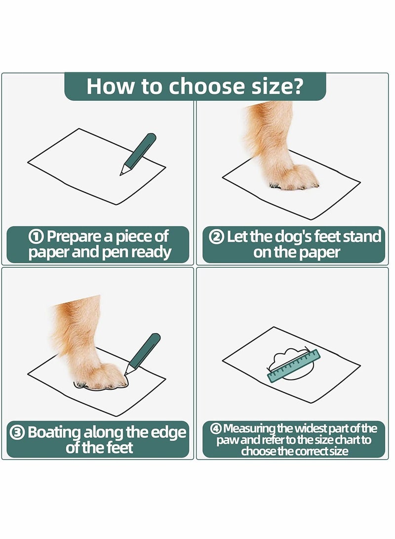 SYOSI Dog Shoes 4 Pcs Size 5 Anti Slip Breathable Waterproof Dog Booties Boot Paw Protector for Small Dog Dog Hiking Shoes with Reflective Adjustable Strap Zipper Puppy Shoe for Hot Pavement Winter Snow - Image 2